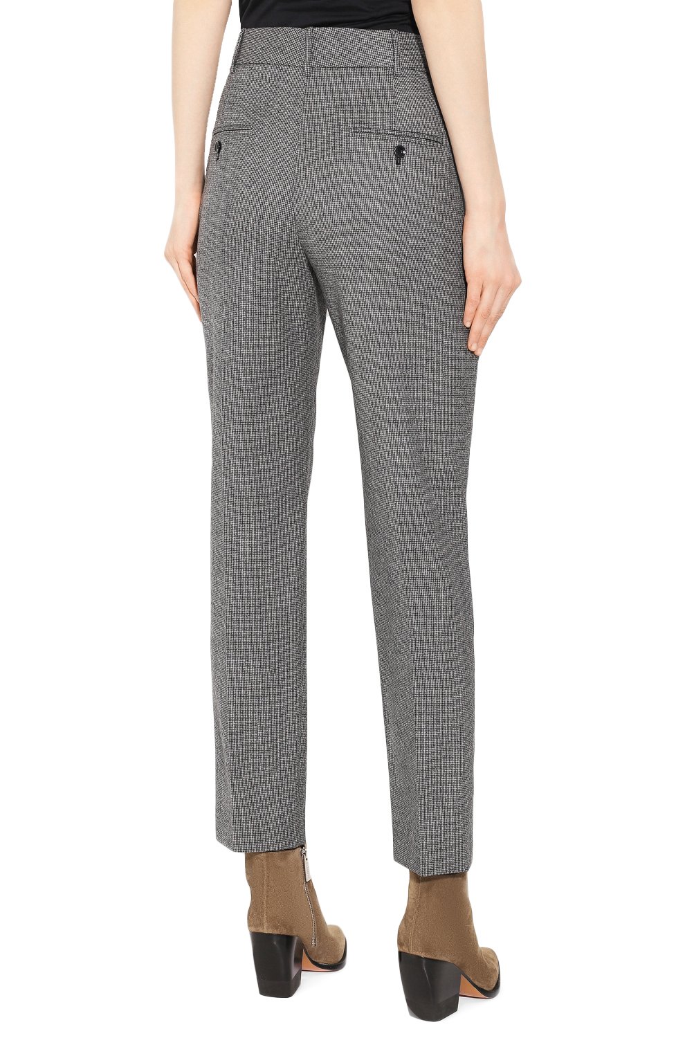 Шерстяные брюки ISABEL MARANT черного цвета по цене 44600 руб., арт. PA1375-20P011I/S0NNEL, фото 4 Шерстяные брюки ISABEL MARANT, арт. PA1375-20P011I/S0NNEL, фото 4