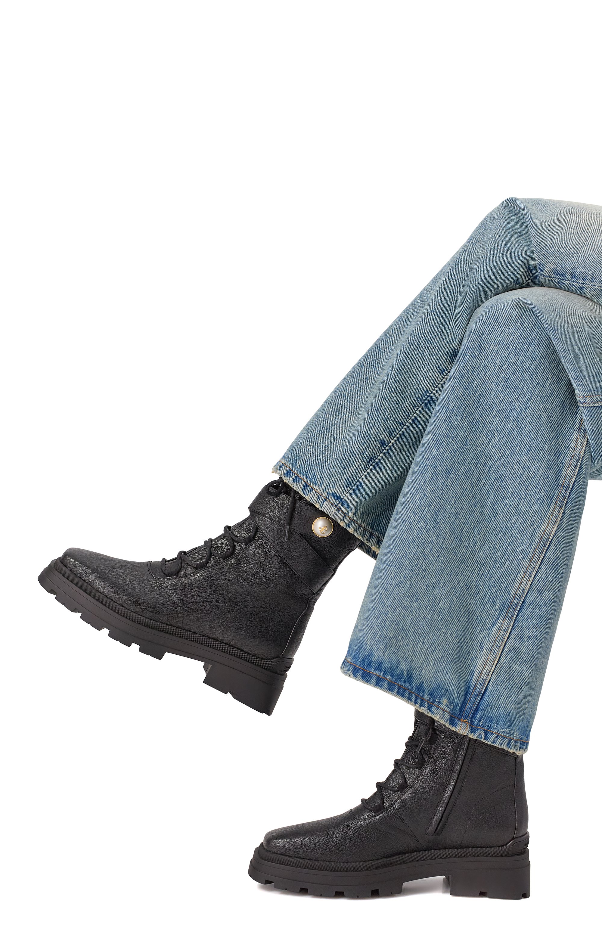 Кожаные ботинки noemi 45 JIMMY CHOO, арт. N0EMI 45/GNL, фото 2