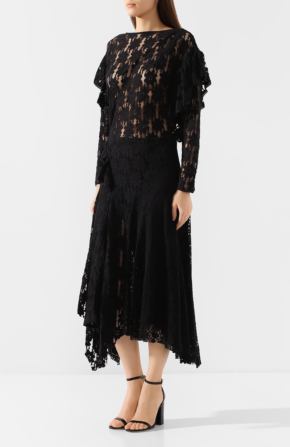 Хлопковое платье ISABEL MARANT ETOILE черного цвета по цене 67250 руб., арт. R01469-19A039E/VALLY, фото 3 Хлопковое платье ISABEL MARANT ETOILE, арт. R01469-19A039E/VALLY, фото 3