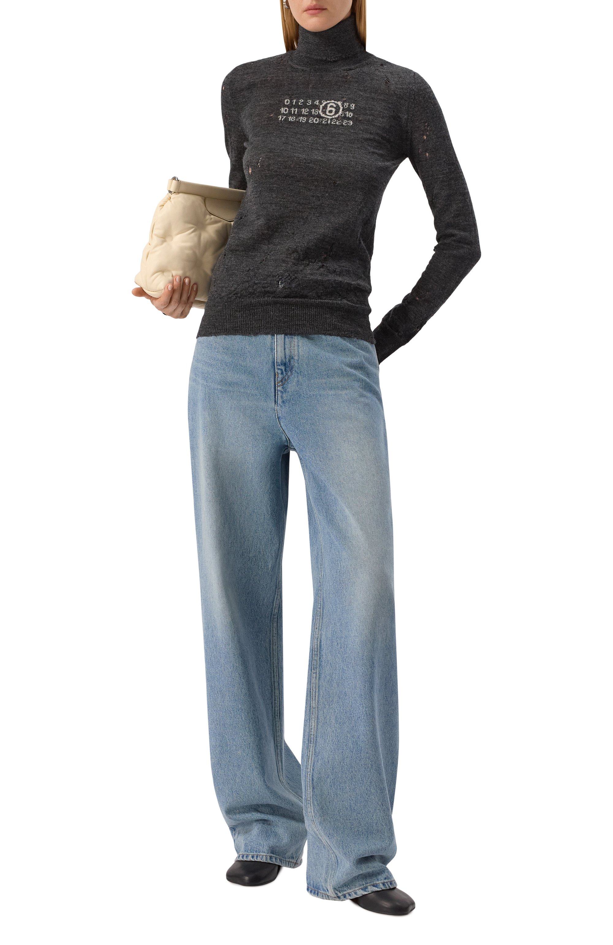 Шерстяная водолазка MM6, арт. S52HA0299/M13134, фото 2