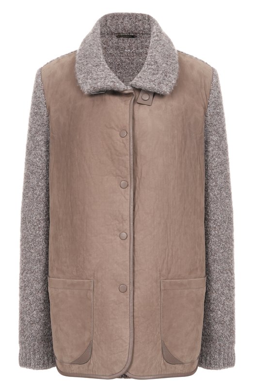Комбинированная куртка Giorgio Armani GW002045/AF19597 Бежевый GW002045/AF19597