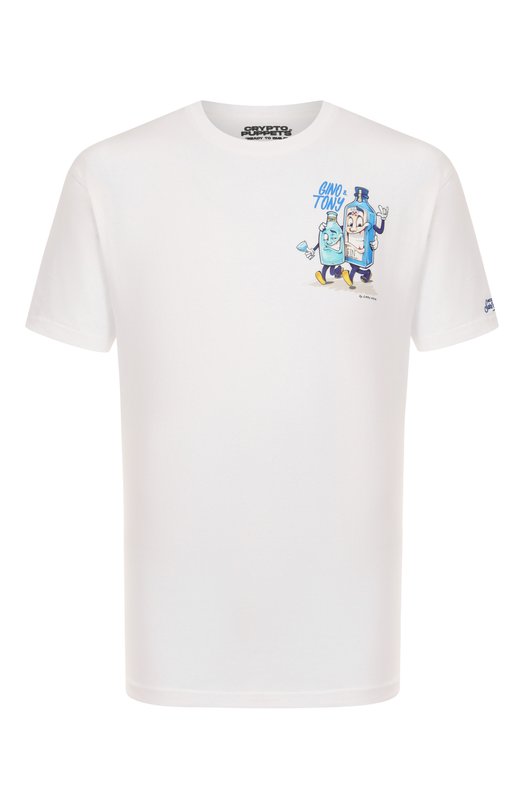 Хлопковая футболка MC2 Saint Barth STBM TSHIRT MAN/02257H Белый STBM TSHIRT MAN/02257H