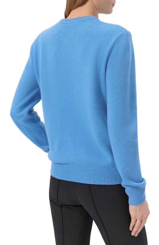 Пуловер из шерсти и вискозы MC2 Saint Barth QUE0018-04172I/NEW QUEEN C Голубой  QUE0018-04172I/NEW QUEEN C Фото 4