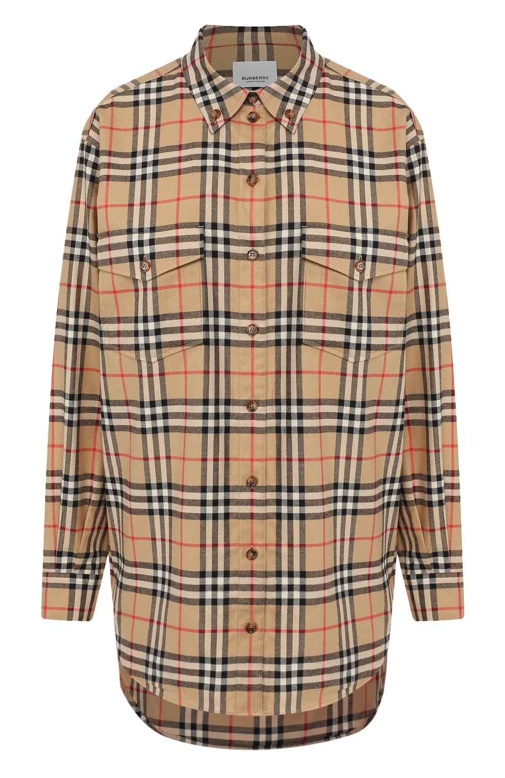 Хлопковая р убашка BURBERRY, арт. 8021051, фото 1