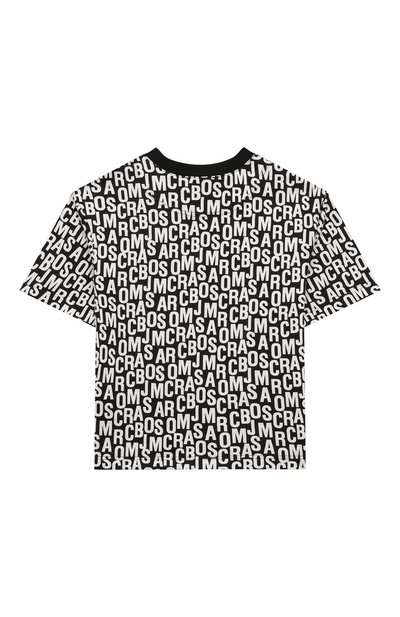 Хлопковая футболка MARC JACOBS (THE) черно-белого цвета по цене 7340 руб., арт. W60343, фото 2 Хлопковая футболка MARC JACOBS (THE), арт. W60343, фото 2