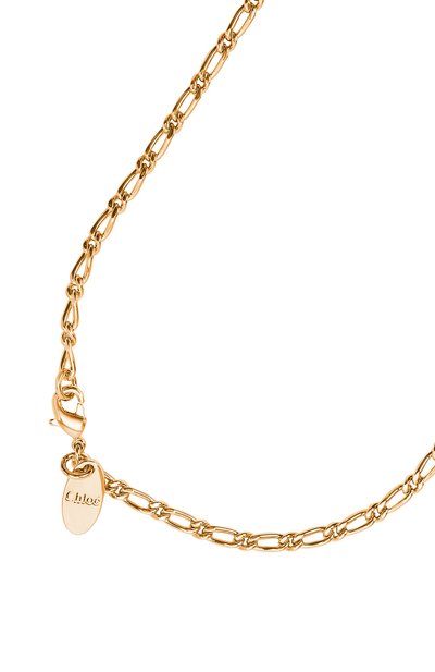 Кулон на цепочке alphabet m CHLOÉ синего цвета по цене 59300 руб., арт. CHC22SF04MBLQ, фото 4 Кулон на цепочке alphabet m CHLOÉ, арт. CHC22SF04MBLQ, фото 4