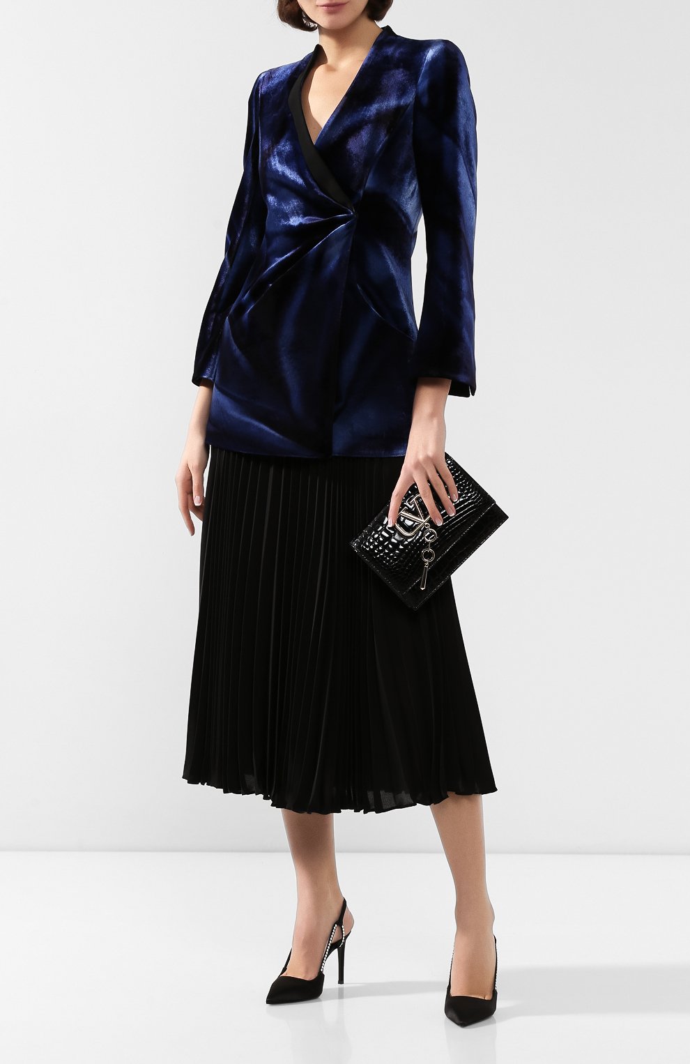 Жакет из смеси вискозы и шелка GIORGIO ARMANI, арт. 9WHGG0C5/T01BE, фото 2