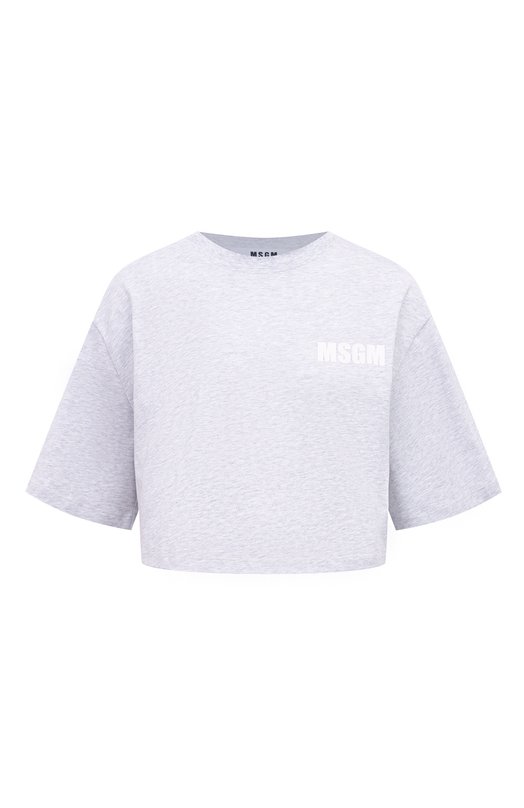 

Хлопковая футболка MSGM, Серый