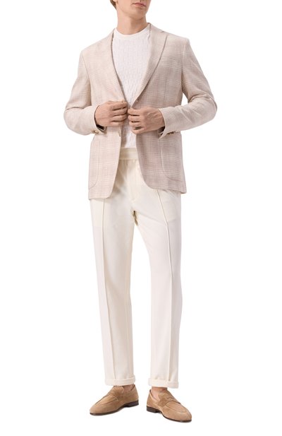 Пиджак изо льна и хлопка ZEGNA, арт. 1DNMG0/976704A9, фото 2