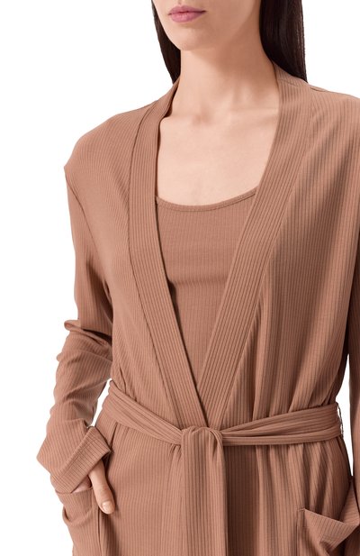 Халат EDOMO коричневого цвета по цене 20900 руб., арт. C011001FW2324, фото 5 Халат EDOMO, арт. C011001FW2324, фото 5