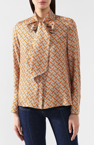 Шелковая блузка BURBERRY, арт. 4560930, фото 3
