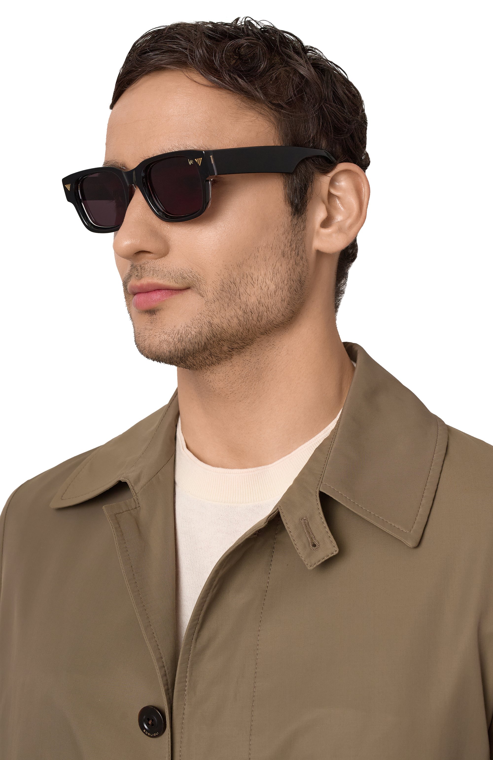 Солнцезащитные очки VINTAGE FRAMES, арт. B0WIE BLACK AND CLEAR/BLACK, фото 2