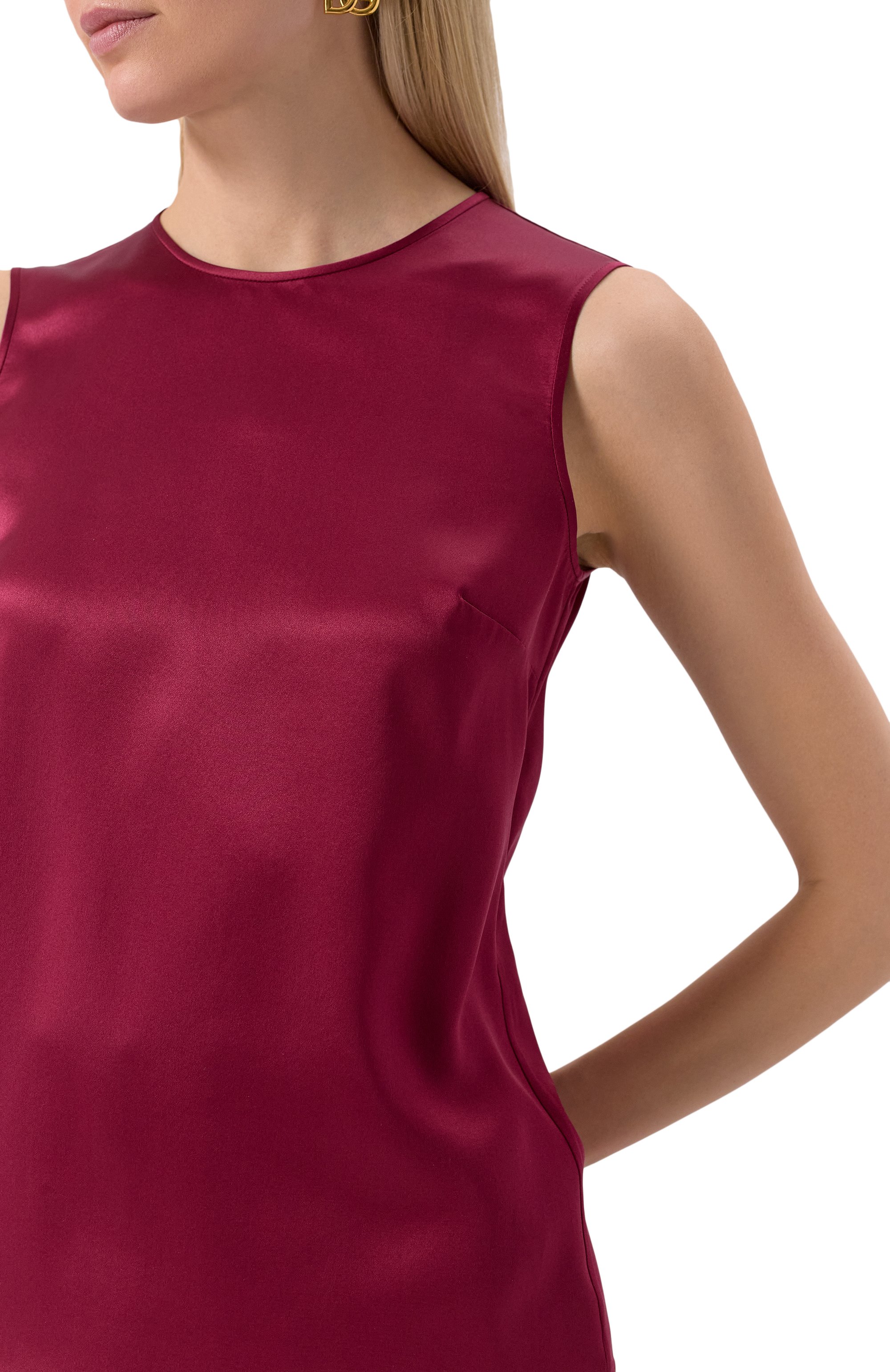 Атласный топ DOLCE & GABBANA, арт. F7ZZCT/FU1AU, фото 5