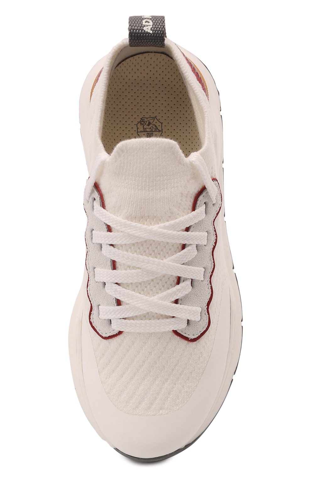 Кроссовки BRUNELLO CUCINELLI белого цвета по цене 43950 руб., арт. BPISTZF126, фото 4 Кроссовки BRUNELLO CUCINELLI, арт. BPISTZF126, фото 4