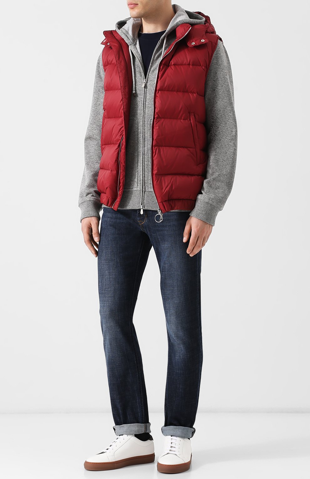 Толстовка из кашемира и хлопка BRUNELLO CUCINELLI, арт. MTU019069G, фото 2