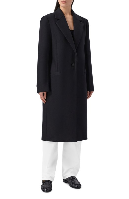 Шерстяное пальто TOTEME 261-WR00198-FB0005 Чёрный  261-WR00198-FB0005 Фото 3