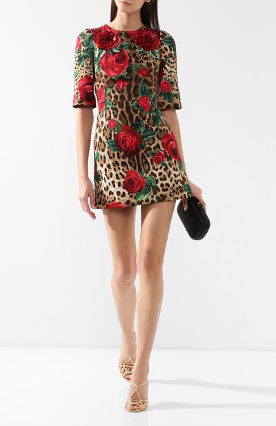 Хлопковое платье с принтом DOLCE & GABBANA, арт. F6UI8Z/HSMV6, фото 2