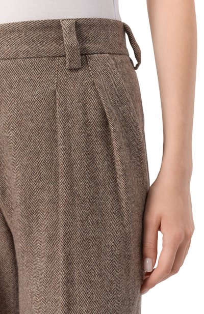 Шерстяные брюки ANTONELLI FIRENZE бежевого цвета по цене 67450 руб., арт. P8136/897C, фото 5 Шерстяные брюки ANTONELLI FIRENZE, арт. P8136/897C, фото 5