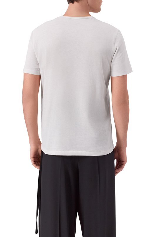 Хлопковая футболка Ann Demeulemeester B0013220/FA206 Белый  B0013220/FA206 Фото 4