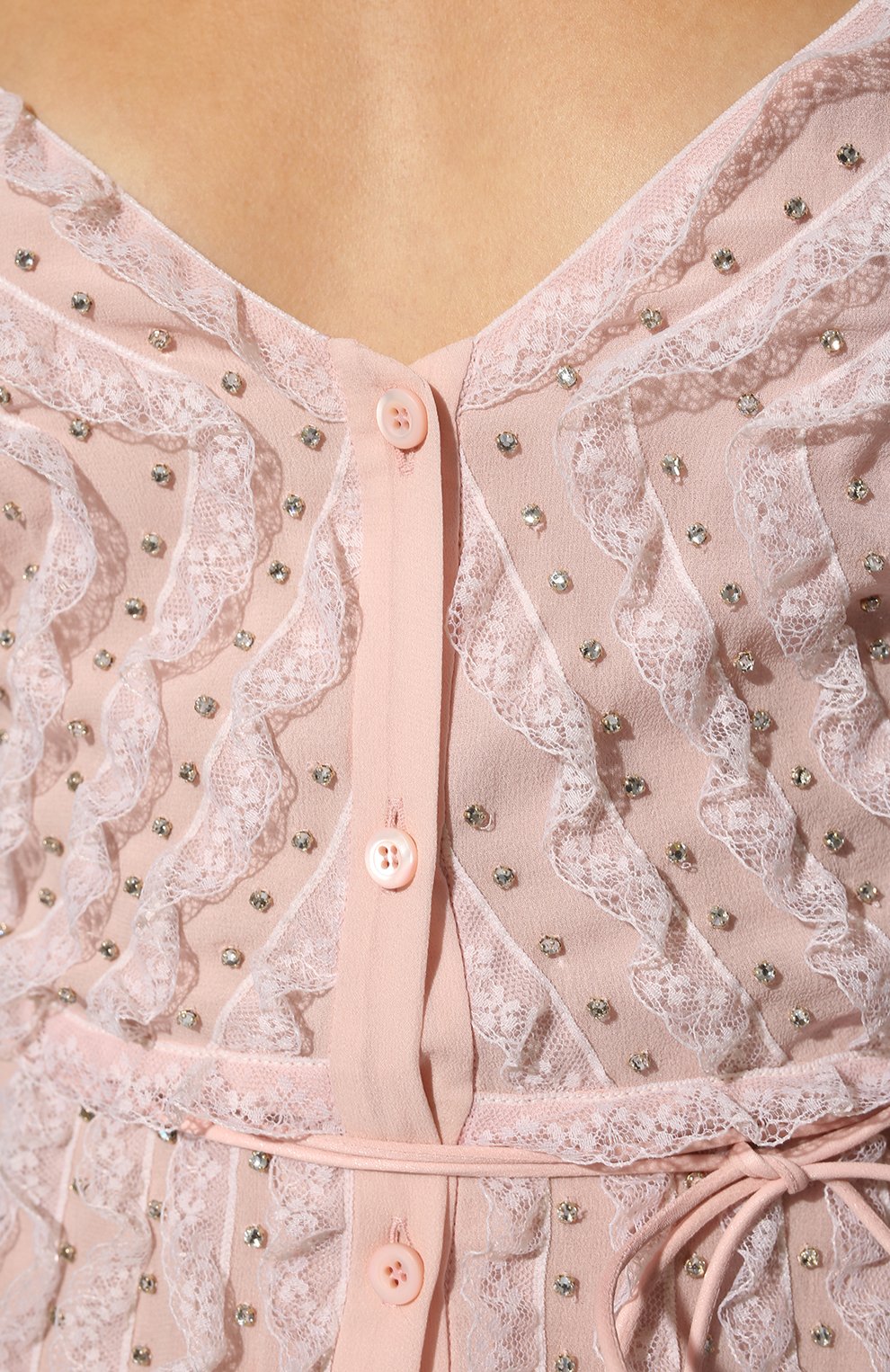 Шелковое платье MIU MIU светло-розового цвета по цене 690000 руб., арт. MF4556-10RO-F0384, фото 5 Шелковое платье MIU MIU, арт. MF4556-10RO-F0384, фото 5