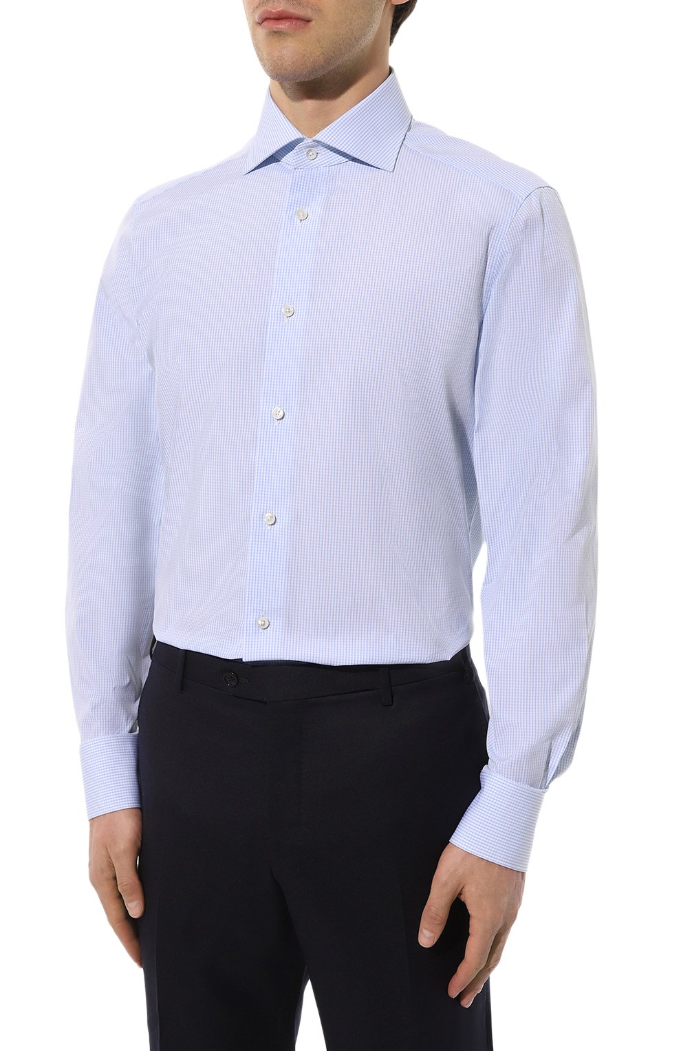 Хлопковая сорочка ZEGNA, арт. 601040A6/9MS0BA, фото 4