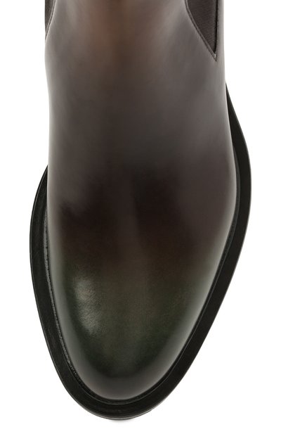 Кожаные ботинки SANTONI зеленого цвета по цене 112000 руб., арт. WTCU59648HL1N0L0V90, фото 5 Кожаные ботинки SANTONI, арт. WTCU59648HL1N0L0V90, фото 5