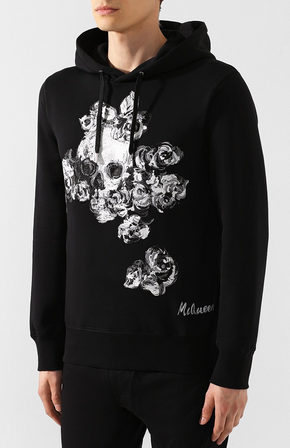 Хлопковое худи ALEXANDER MCQUEEN, арт. 575473/QNZ79, фото 3