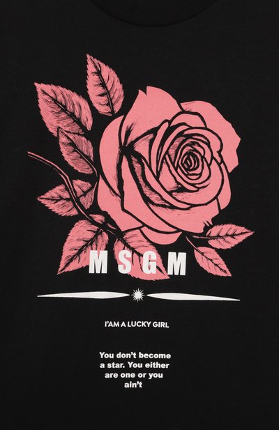 Хлопковая футболка MSGM KIDS, арт. F5MSJGTH039, фото 3