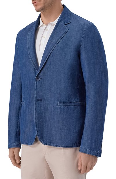 Пиджак изо льна и хлопка INLINUM, арт. JAC0B/WESTERN, фото 3