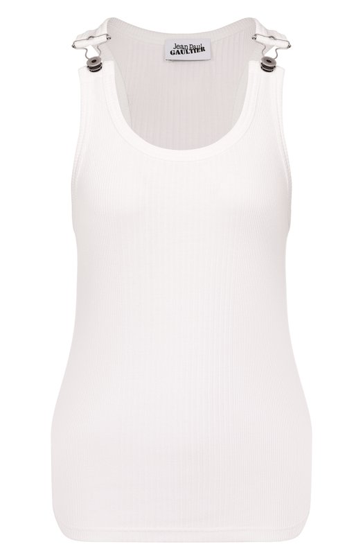 Хлопковая майка Jean Paul Gaultier 25/03-U-T0380/J014 Белый 25/03-U-T0380/J014