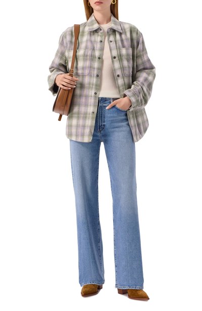 Джинсы harper AGOLDE голубого цвета по цене 52400 руб., арт. A91531854, фото 2 Джинсы harper AGOLDE, арт. A91531854, фото 2