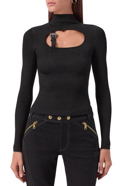 Водолазка из вискозы VERSACE JEANS COUTURE, арт. 79HAFM16/CMH23, фото 3