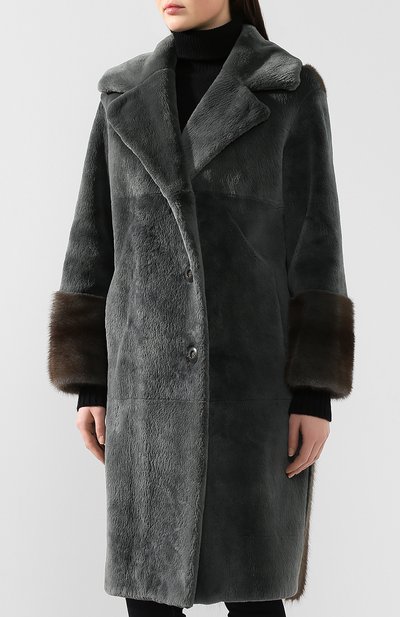 Шуба из меха бобра COLOR TEMPERATURE, арт. FW18CT47, фото 3