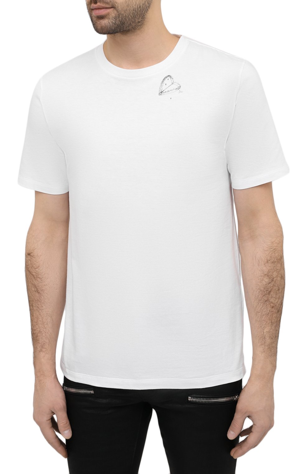 Хлопковая футболка  SAINT LAURENT, арт. 632713/YBWG2, фото 3