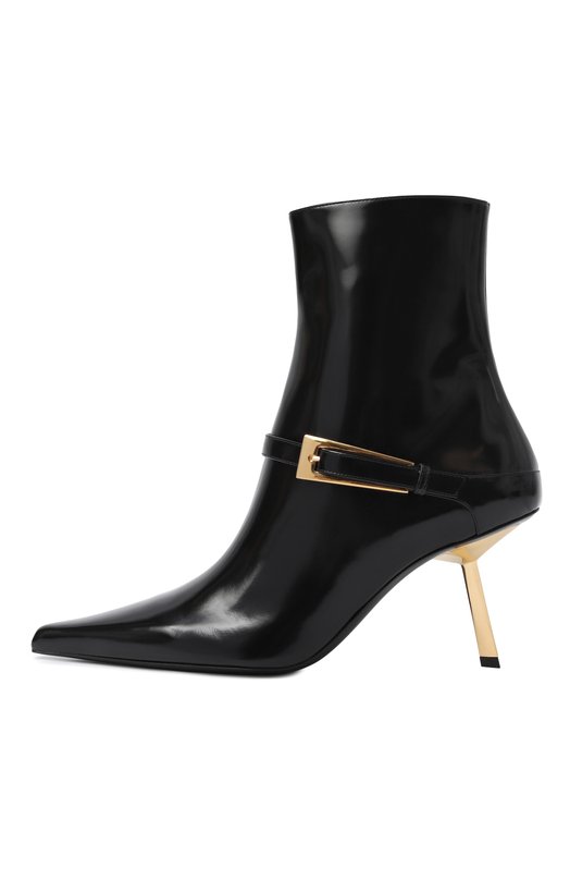 Кожаные ботильоны Hacker Saint Laurent 806645/AAAZY Чёрный  806645/AAAZY Фото 4