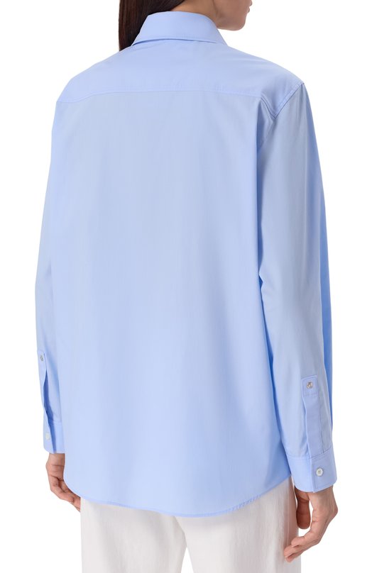 Хлопковая рубашка M05CH1NO Jeans A0205/8231 Голубой  A0205/8231 Фото 4