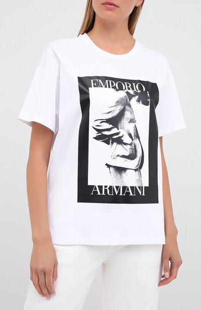 Хлопковая футболка EMPORIO ARMANI, арт. 6H2T7L/2J30Z, фото 3