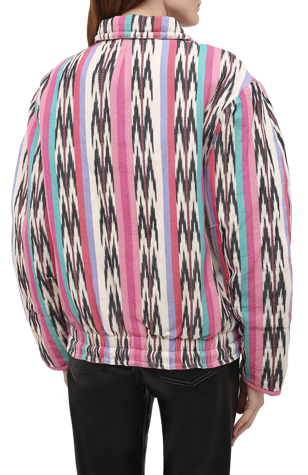 Хлопковая куртка ISABEL MARANT ETOILE разноцветного цвета по цене 55800 руб., арт. VE1525-21P010E/IAUSTEY, фото 4 Хлопковая куртка ISABEL MARANT ETOILE, арт. VE1525-21P010E/IAUSTEY, фото 4