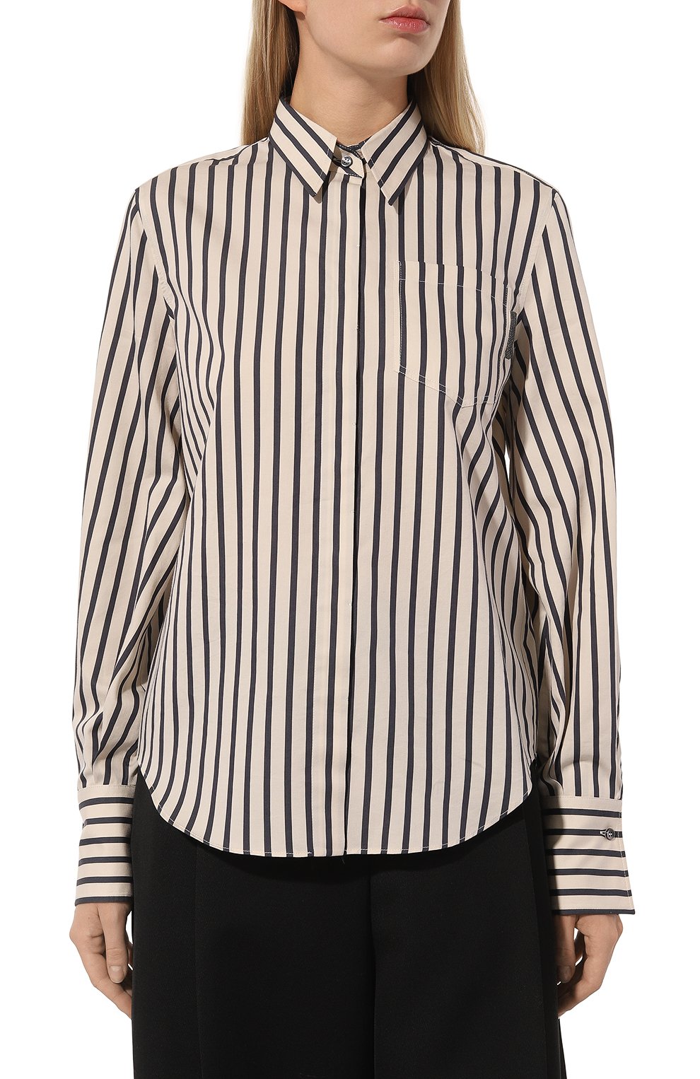 Рубашка из хлопка и шелка BRUNELLO CUCINELLI, арт. MA767MU816, фото 3