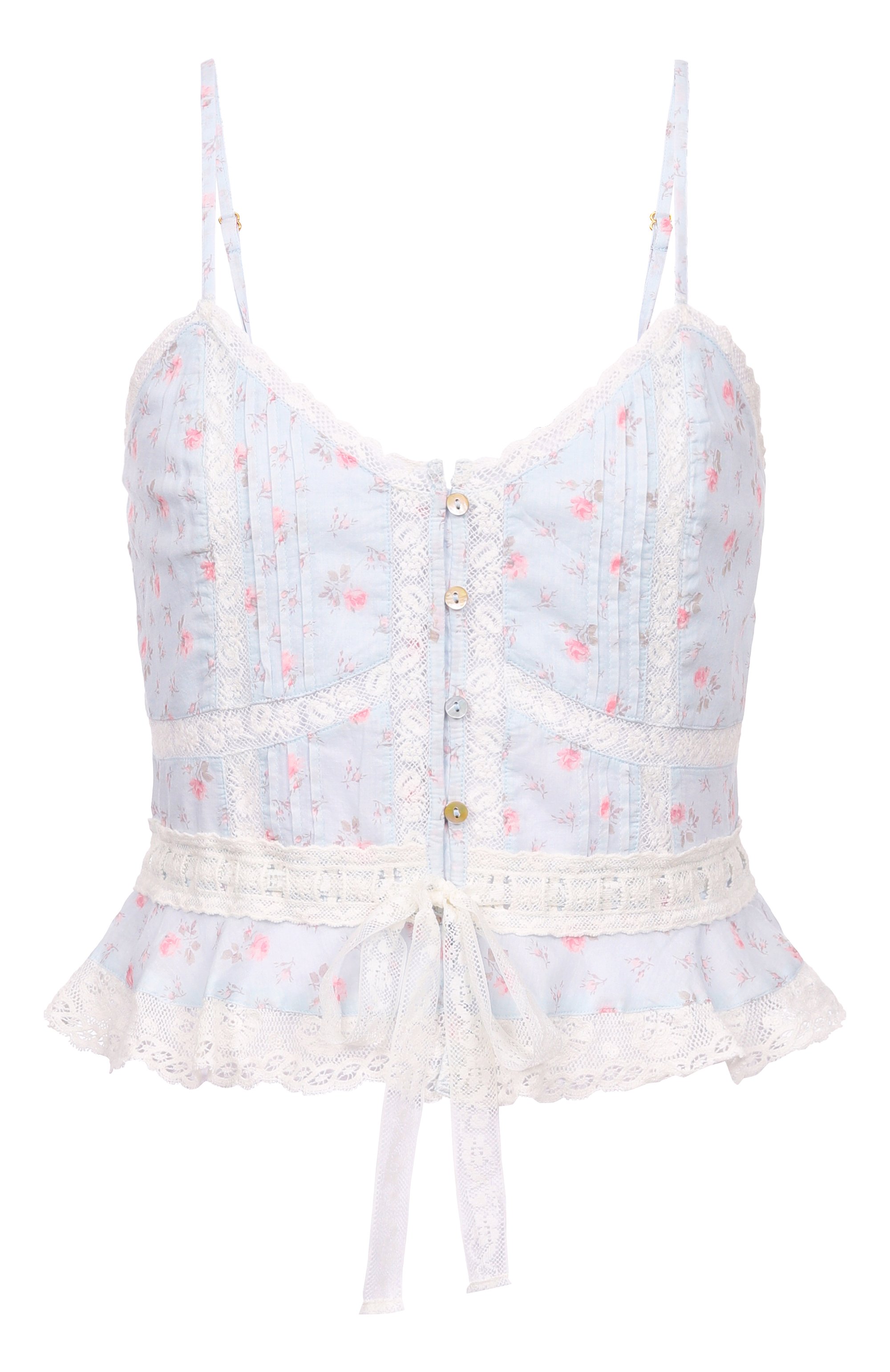 Хлопковый топ LOVE SHACK FANCY, арт. T1519-3120, фото 1