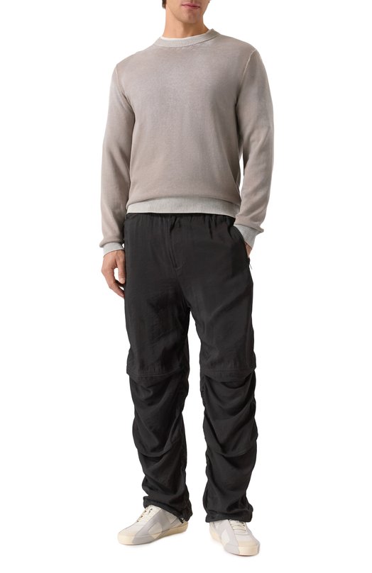 Хлопковый джемпер Diesel A11187/0BEAR Серый  A11187/0BEAR Фото 2