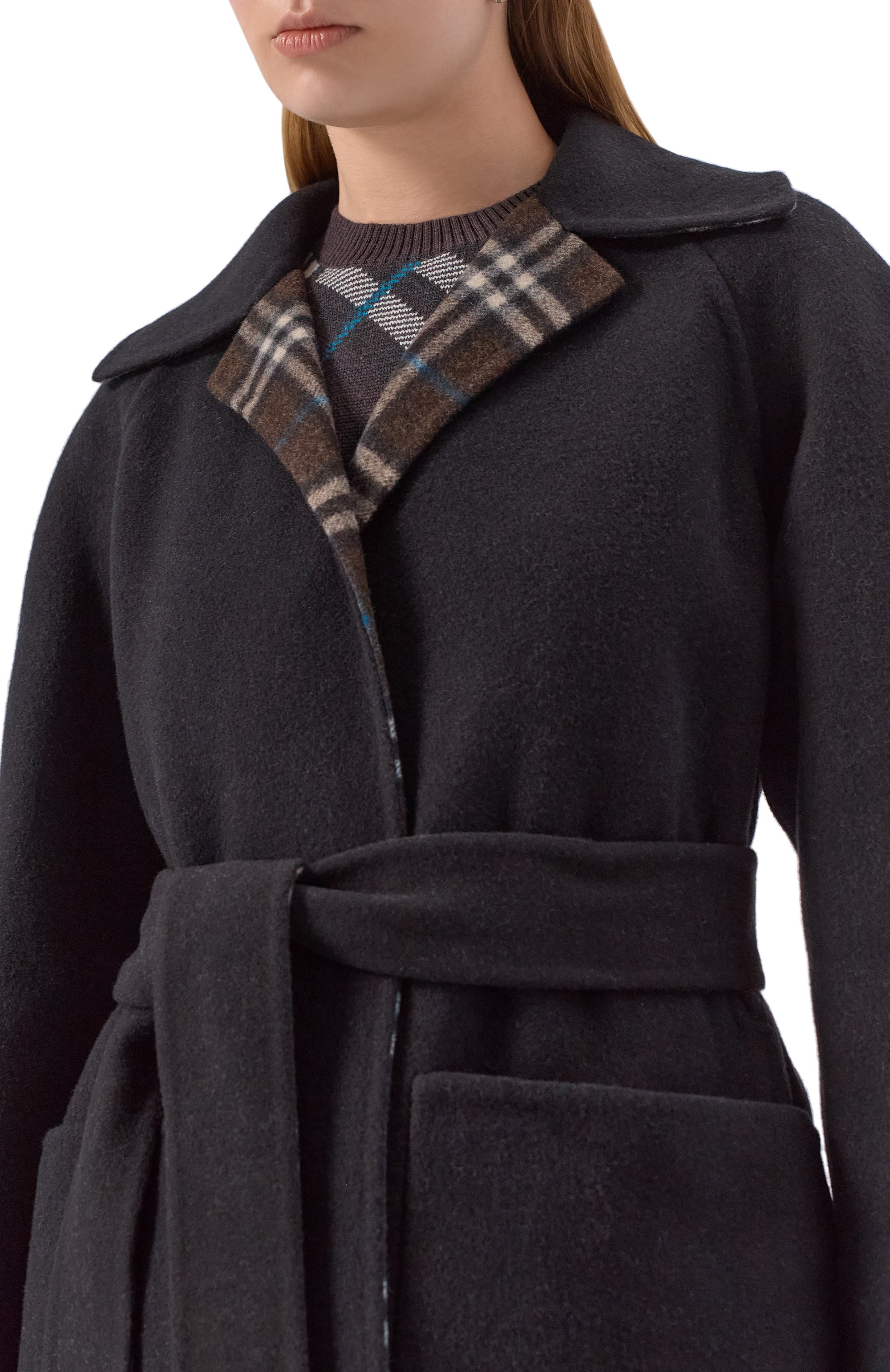 Двустороннее пальто из шерсти BURBERRY, арт. 8113064, фото 5