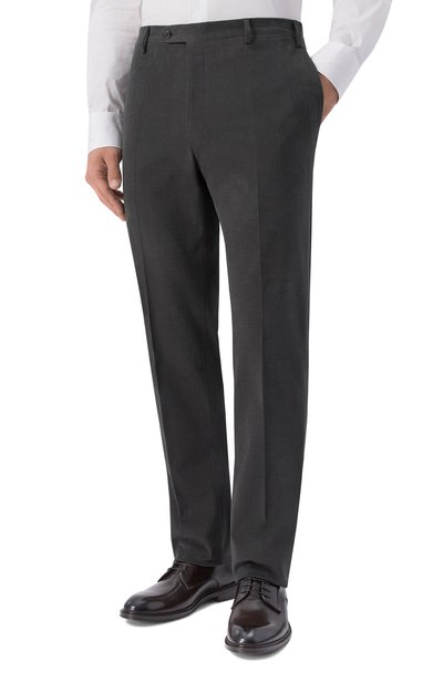 Хлопковые брюки CORNELIANI темно-серого цвета по цене 48050 руб., арт. 284B01/2A18503, фото 3 Хлопковые брюки CORNELIANI, арт. 284B01/2A18503, фото 3