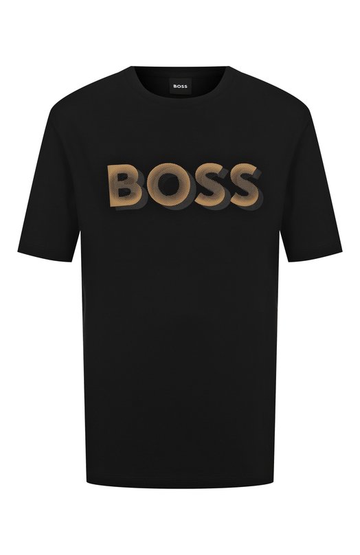 Хлопковая футболка BOSS 50551902 Чёрный 50551902