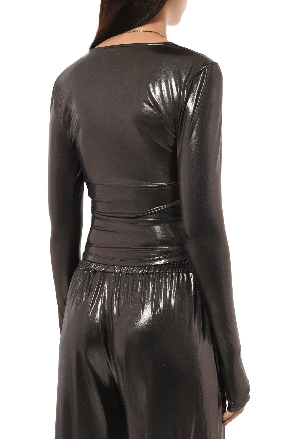 Топ DANAME серебряного цвета по цене 43800 руб., арт. 724FW7514L, фото 4 Топ DANAME, арт. 724FW7514L, фото 4