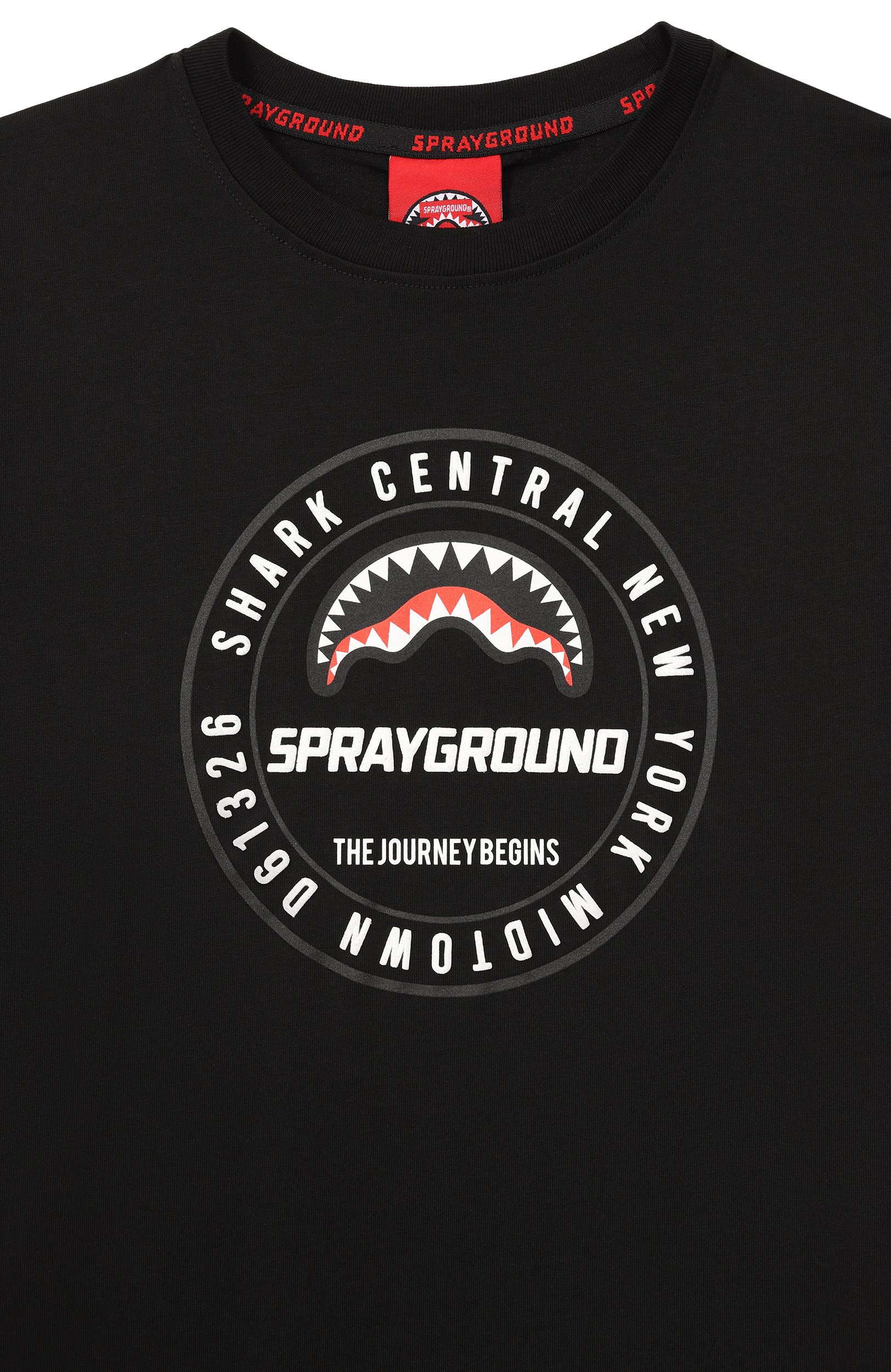 Хлопковая футболка SPRAYGROUND, арт. SPY1485BLK/SPRAYGR0UND BASIC REGULAR T-SHIRTBLK, фото 3