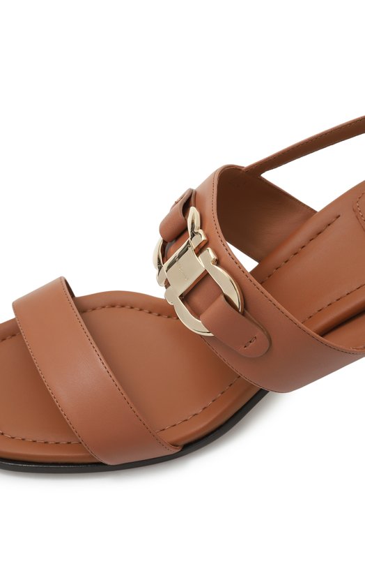Кожаные босоножки Ferragamo 01G963/769667 Коричневый  01G963/769667 Фото 7