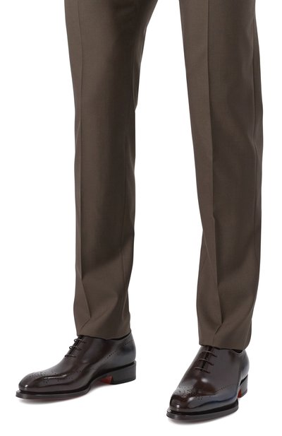 Кожаные оксфорды carter SANTONI, арт. MCCG18542MC8HRAG, фото 3