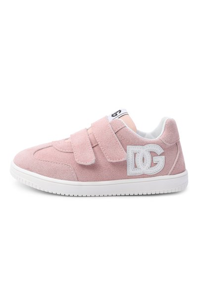 Замшевые кеды dg original DOLCE & GABBANA светло-розового цвета по цене 34550 руб., арт. DN0240/A3M40, фото 2 Замшевые кеды dg original DOLCE & GABBANA, арт. DN0240/A3M40, фото 2