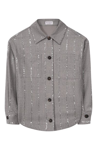 Шерстяная рубашка BRUNELLO CUCINELLI, арт. BB122S004A